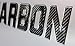 Carbon Fiber Series Lettering Boat Registration Numbers and Letters