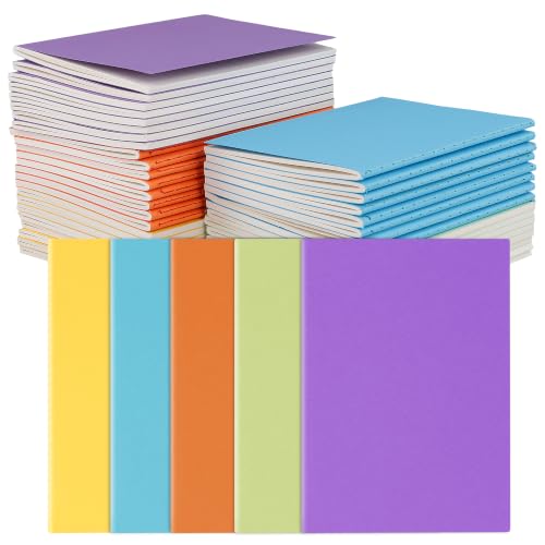 Mini carnets colorés A6 lignés de 14x10 cm pour blocs-notes et journaux