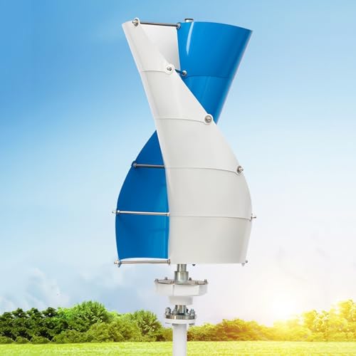 Hybrydowy zestaw generatorów wiatrowo-słonecznych 3000 W do użytku domowego: 48 V pionowa oś wiatrowa turbiny wiatrowej, panele słoneczne 200 W, kontroler hybrydowy | Opcjonalne napięcie 24 V/96 V/120