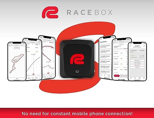 RACEBOX Mini S - Standalone GPS Based Performance Meter Box 25Hz - Car and Motorcycle Lap Timer and Drag Meter with Mobile App - Vehicle Racing Timing System