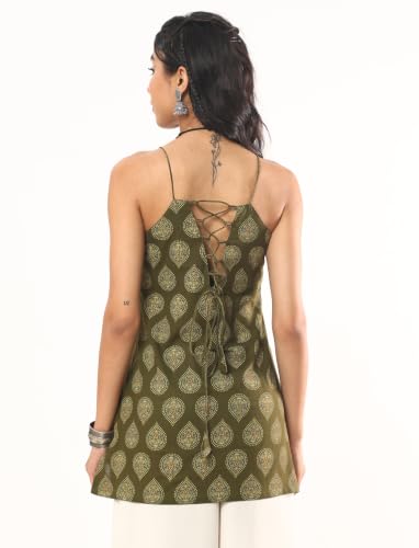 Image of Cotton Rich | Adjustable Back Tie-Up | Casual Ethnic | Short Kurti for Women Latest