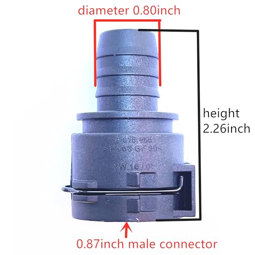 3018955, NW16 Coolant Hose Connector Adapter,Radiator Pipe Line Fittings for Chevrolet Mercedes-Benz BMW Audi VW Volvo Buick,Engine Heater Hose Assembly Junction Repair Kit Barbed,3/4 inch Tube Joint by FEEDUN - Image 2