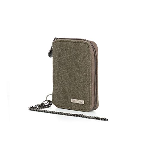 Sativa Hemp Wallet with Chain Bags-Khaki