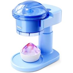 ZOKU Snow Cone Machine, Easy-to-Use Shaved Ice Maker with Stainless Steel Blades for Homemade Frozen Treats, Perfect for Icy Drinks, Slushies, and Margaritas