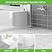 Caulking Tool 3 in 1 Caulking Grout Removal Sealant Finishing Tool Bathtub Caulk with Stainless Head, Caulk Remover Glass Glue Angle Scraper for Bathroom, Kitchen,Floor,Window,Sink Joint,Frames