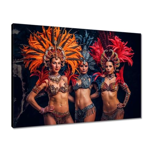 Peinture imprimée de haute qualité Danseuses de Samba Rio 70x50
