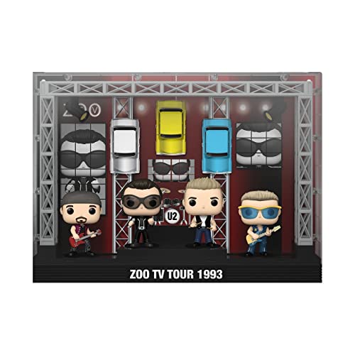 Pop Funko Moment Deluxe: U2’S Zoo Tv Tour (1993) Vinyl Figures (2022 Limited Edition Exclusive)