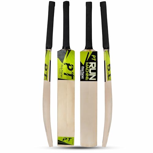 Protoner Cricket Tennis Bat, Wooden, for Ages 4-12+ Years (No.2, ...