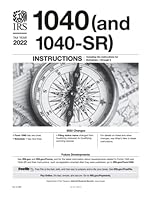 1040 and 1040-SR Insturctions Tax Year 2022 B0BSCN5VVL Book Cover
