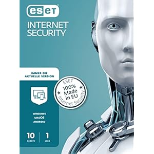 ESET Multi-Device Internet Security 2022 | 10 Geräte | 1 Jahr | PC/Mac/Android | Aktivierungscode per Email