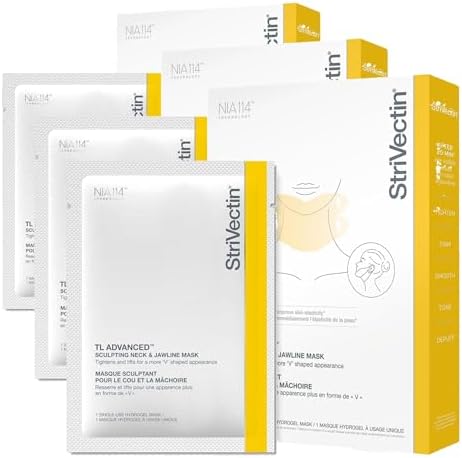 StriVectin TL Advanced™ Sculpting Neck & Jawline Mask, Smoothing, Anti-Aging, 1 Single-Use Hydrogel Mask (Pack of 3)