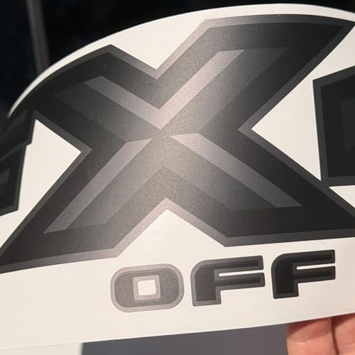 Image of GOLD HOOK FX4 Off Road Decals Compatible with Ford F-150 2015-2020 - Premium Series - Charcoal Matte Finish - Set of 2