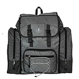 2559円お得!サブリュック 大型リュック CAPTAIN STAG 1217/グレー色 自然学校 修学旅行 アウトドア 男女兼用 46L-58L サブバッグ ボストンバッグ