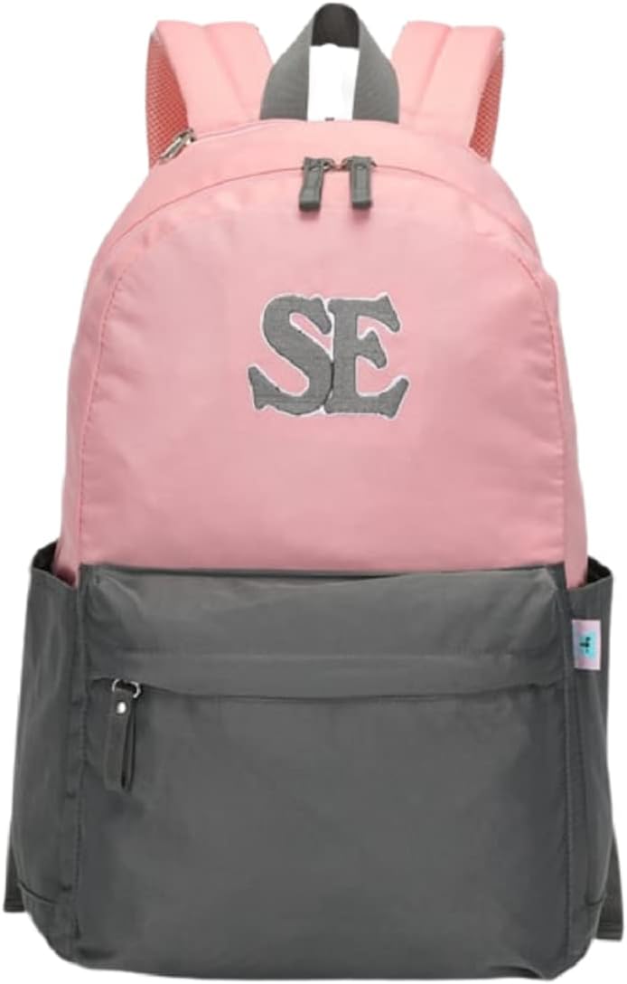 18 L Light Weight, Fascinating Daytrip, Daily use Backpack - 8334 (Pink Grey)
