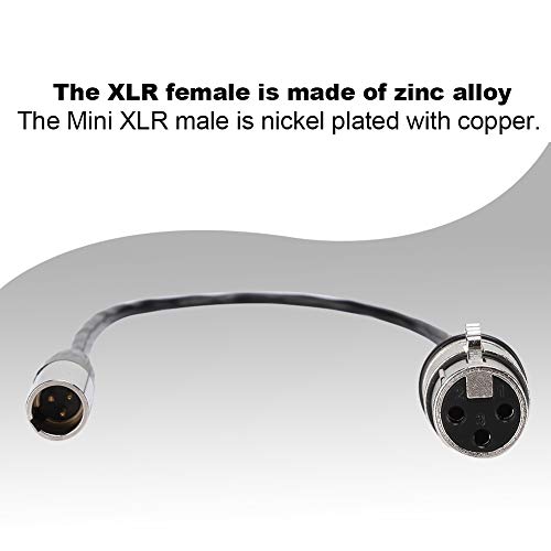 Mini XLR to XLR Adapter, Mini XLR Male to XLR Female Cable, 3 Pin Mini XLR Extension Cable - Image 3
