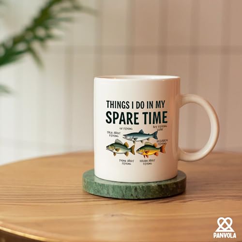 Taza de cerámica Panvola 11 oz color blanco miniatura 4