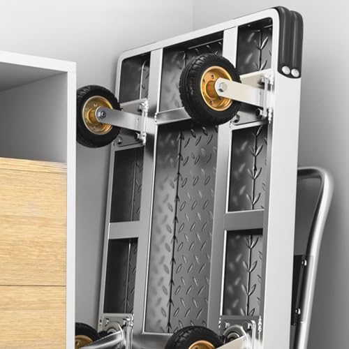 Carretilla plegable plataforma 90x60 cm resistente miniatura 5