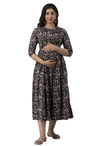 Image of New Elite Rayon Anarkali Maternity Feeding Kurti with Both Side Zipper