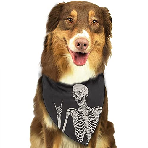 Skull Human Skeleton Dog Bandana,Dog Bandanas Triangle Bibs Scarf Accessories For Small Medium Large Dogs Cats Pets Animals… #TOP28