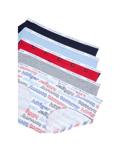 Tommy Hilfiger Women's Hipster-Cut Classic Cotton Underwear Panty, 5 Pack, Assorted2, Large #TOP1