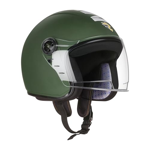 Image of RYDR Urban Q-7 Half Face Helmet for Men & Women | ISI Certified Bike Helmet | Lightweight, Ventilated & Aerodynamic Design | Shock-Absorbing Interior with Comfortable Padding