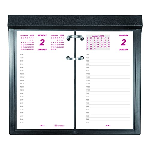 Brownline Daily Calendar Pad Refill, 6 X 3.5, White/Burgundy/Gray Sheets, 2023 #TOP3