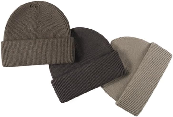Core Spun Yarn Light Plate Warm Men's Knitted Hat Outdoor Versatile Woolen Hats