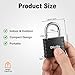 Diyife Padlock with Key, [1 Pack] [2 Keys] Locker Lock with Keys Alike, 5-Pin High Security Keyed Padlock with Hardened Steel Shackle, Outdoor Locks for Gym Locker, Fence, Gate, School, Toolbox