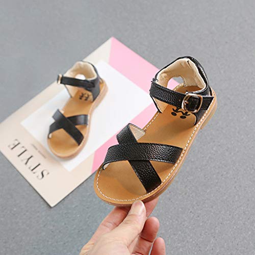 Little Girls Strappy Water Sandals Toddler Kids Comfort Soft Non-Slip Flats Girls Slippers Toddler Open Toe Shoes4