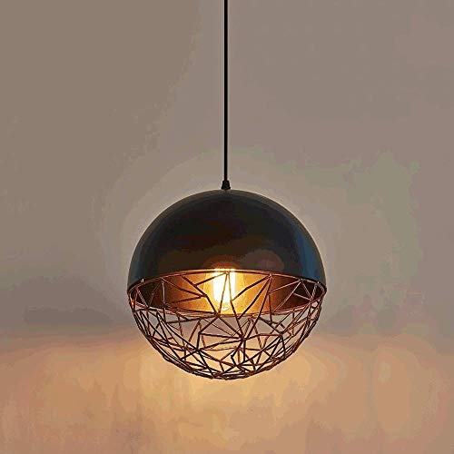 Lustre suspension boule noire de qualite superieure pour salon contemporain et showroom