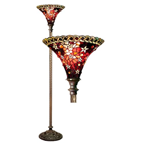 Warehouse of Tiffany's PS228+BB75B Vintage Star Torchiere, 15
