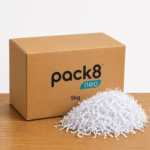Image of Pack8neo Shredded Paper Grass Cutting For Giftpacking Fill for Gift Baskets and Boxes(5000g)| Eco-friendly grass paper, Crinkle Cut, Gift Packaging Protection & Decoration Material, White, 5kg