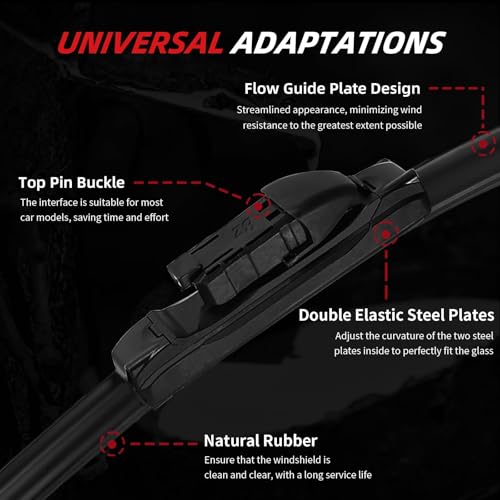 OTUAYAUTO 24"+21" Windshield Wiper Blades for Chevy Malibu 2009-2012 by OTUAYAUTO - Used condition - Image 3