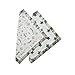 Bacati Soccer Muslin 2 Piece Security Blankets, Green/Grey
