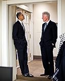President Barack Obama and Bill Clinton White House 8x10 Photograph Photo Print