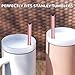 NiHome 12-Inch Heart-Shaped Stainless Steel Drinking Straws for Stanley Tumbler 40oz 10-Pack with 2 Cleaning Brushes, Reusable for Hot & Cold Drinks, Dishwasher Safe, Safe Edges for Kids (Pearl Pink)