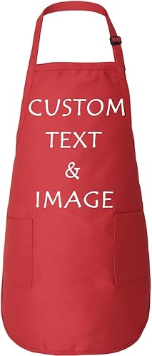 Delantal de chef de cocina personalizado con tu imagen y texto