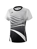 Dynamischer Wellenprint Erima Damen T-Shirt T-Shirt, schwarz/weiß, 38, 8081816