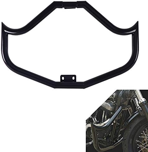 Fat 1.5 INCH Engine Guards,  Meat-Hook Killing Looks Crash Bars, Gloss Black Highway Bars for 2004-2022 Harley Sportster Iron, 883, and 1200 Black