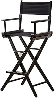 Silla de maquillaje plegable portátil, silla de director de aluminio con reposacabezas y reposapiés para camping, eventos al aire libre, juegos de películas, artistas de maquillaje profesionales