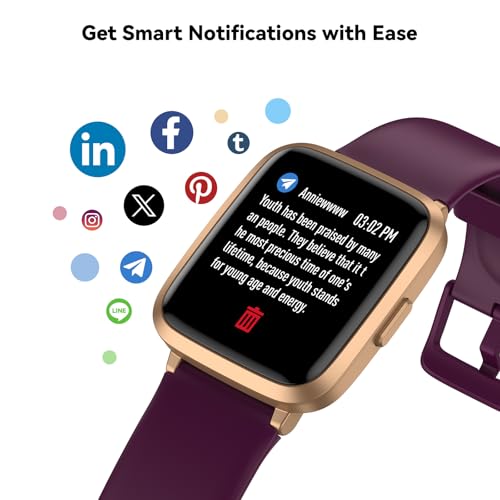 Image of Fitness Tracker Watch with Heart Rate Monitor, Activity Tracker with Pedometer, Sleep Monitor, Calories & Step Counter, IP68 Waterproof Smart Watches for Women Men Fitness Watch for Sports