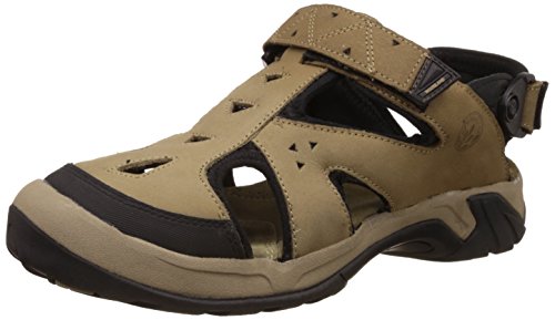 Image of Woodland Men Khaki Floater Sandal