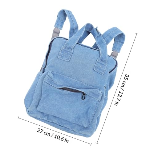 Mochila vaquera azul para niñas ideal para compras y salidas 2