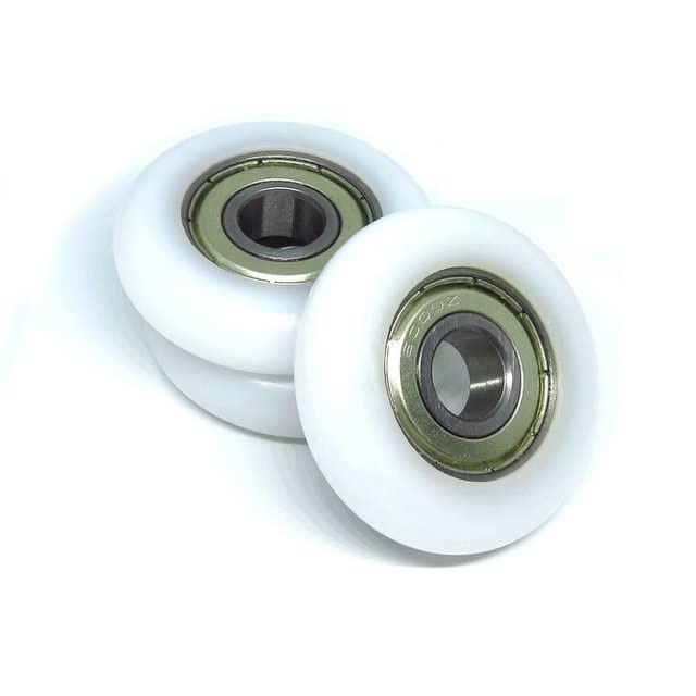 4 Stück Außendurchmesser 40 mm Rudergerät Rad 10 x 40 x 10 mm BSR600040-10 Rudersitz Rollenlager Pulley-CN, Weiß