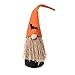 Halloween Gnomes Ornements décoratifs Chapeau Haut de Gamme Jambes Courtes poupée sans Visage Luminous Magic Party Fournitures Rangement Casier Blanc (A, One Size)