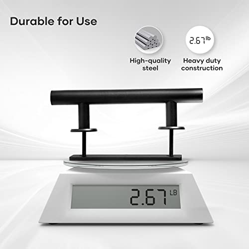 Easelife 2 Pack 10" Sliding Barn Door Handles And Pulls,Rustic Double Sided Hardware Set,Heavy Duty,Matte Black Powder Coated Finish,Easy Install #TOP3