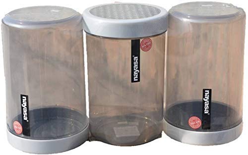 Nayasa Plastic Container - 1000ml, Pack of 6, Grey (B08MWWMF3S) Amazon Price History, Amazon Price Tracker