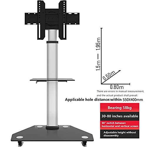 Soporte universal móvil para TV de 30-80 pulgadas con ruedas miniatura 5