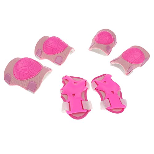 gazechimp 6 Peças Miúdo Skate Skate Bicicleta Cotovelo Pulso Joelheiras Equipamentos De Proteção - R