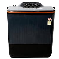 Lloyd Havells Elante Pluss 12 Kg 5 Star Semi-Automatic Top Load Washing Machine (GLWS125EPHVG Dark Grey Tub With Orange Lids)